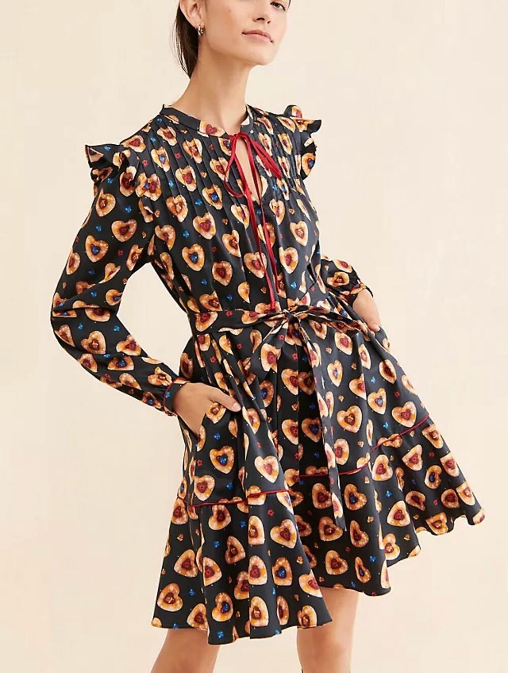 Nuuly x Rachel Antonoff Laura Sugar Cookie Mini Dress